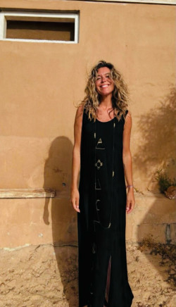 SOIRE negro, vestido largo