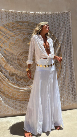 NAVARIDA blanco/beige, camisa