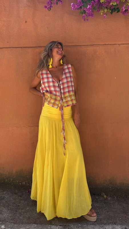ANNURA amarilla, falda