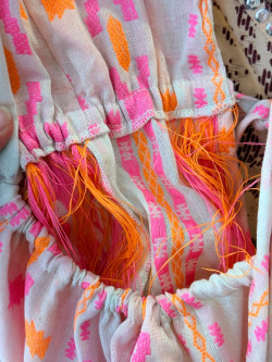 ALADINA top, blanco /fluor