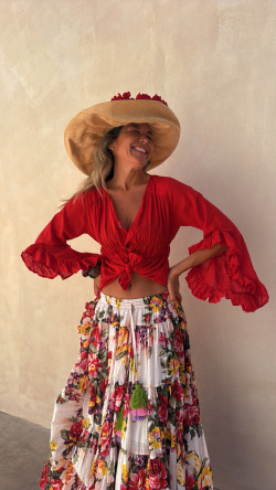 NITA blusa, roja