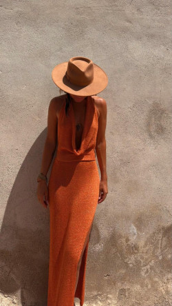 BEQUIA, Caldera Vestido Lurex