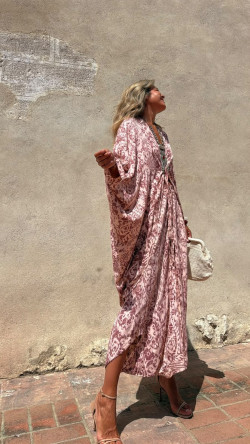 CHER pantalón, rosa/burdeos