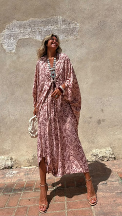 CHER pantalón, rosa/burdeos