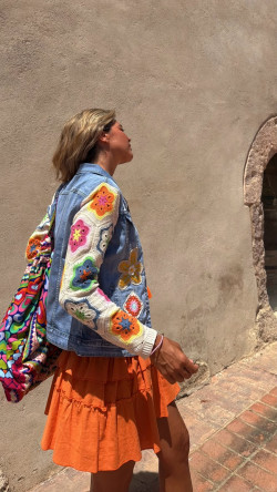 FIDEL naranja, vestido corto
