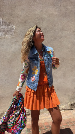 FUNNY, Chaqueta Crochet Azul