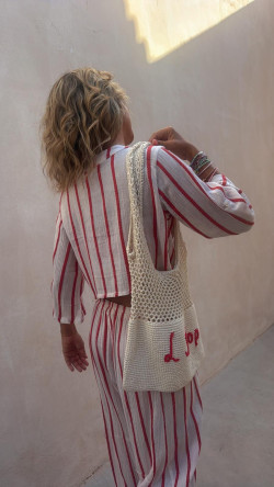 PIPER pantalón, rayas