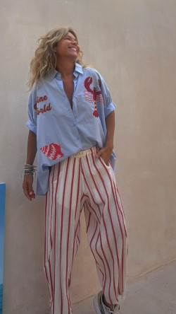 PIPER pantalón, rayas