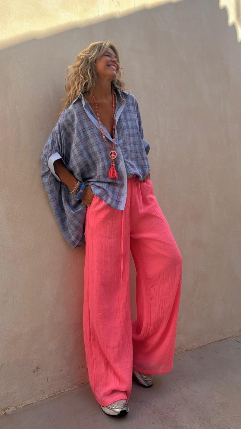 FRANCES pantalón, rosa fluor