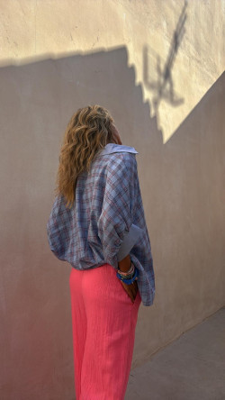 FRANCES pantalón, rosa fluor