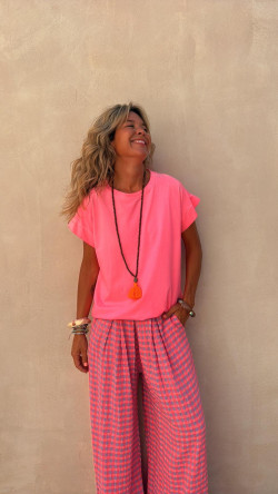 NORIT camiseta rosa fluor