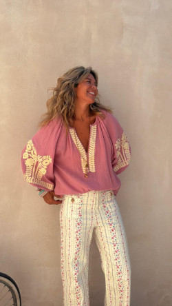 CONDE blusa, rosa empolvado