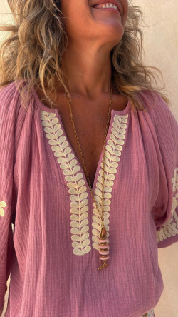 CONDE blusa, rosa empolvado