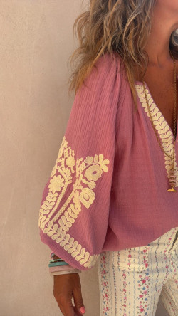 CONDE blusa, rosa empolvado