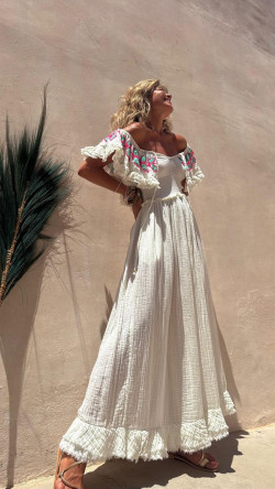 CARIOL, Blanco Vestido