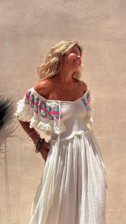 CARIOL, Blanco Vestido