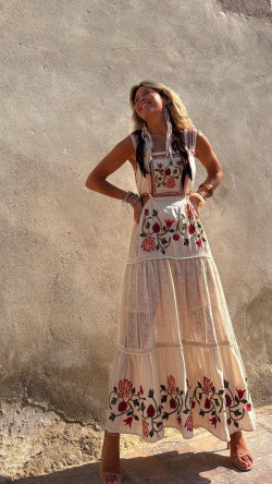 SAVITRI vestido largo