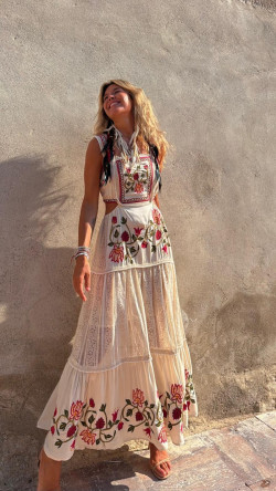 SAVITRI vestido largo