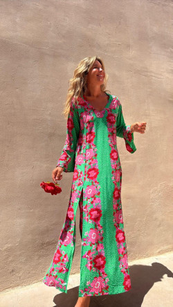 MERY vestido largo, verde