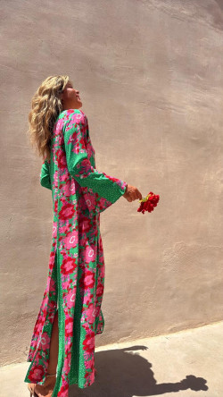 MERY vestido largo, verde