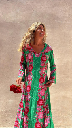 MERY vestido largo, verde