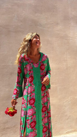 MERY vestido largo, verde