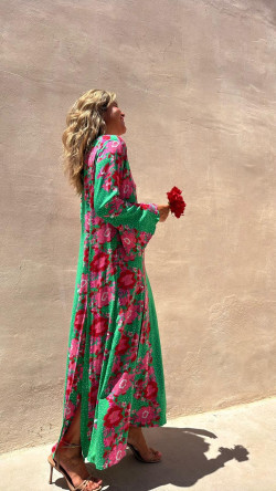 MERY vestido largo, verde