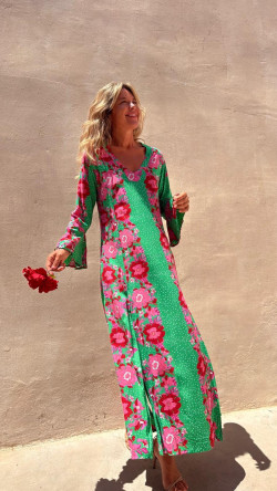 MERY vestido largo, verde
