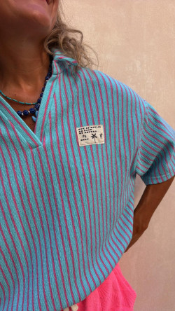 GOMER  polo, celeste