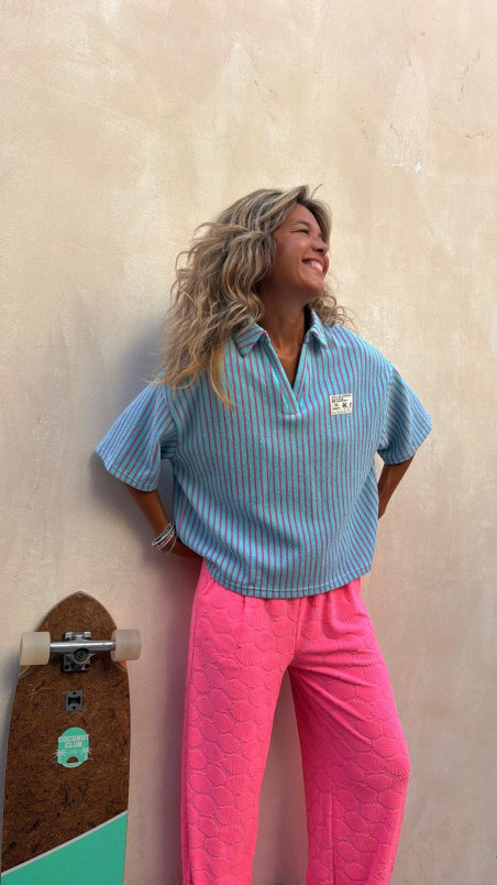 GOMER  polo, celeste