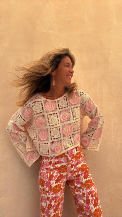 ESTELAR pantalón vaquero  estampado