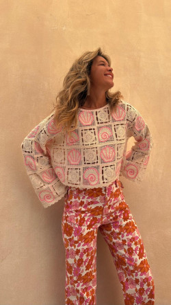 ESTELAR pantalón vaquero  estampado