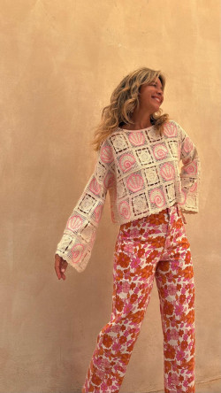 ESTELAR pantalón vaquero  estampado