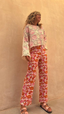 ESTELAR pantalón vaquero  estampado