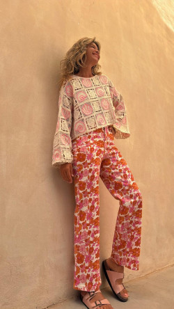ESTELAR pantalón vaquero  estampado