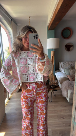 ESTELAR pantalón vaquero  estampado
