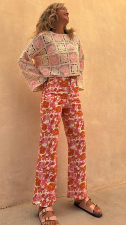 ESTELAR pantalón vaquero  estampado