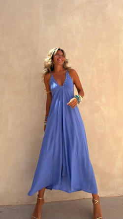 LAREDO azul mediterráneo, vestido largo