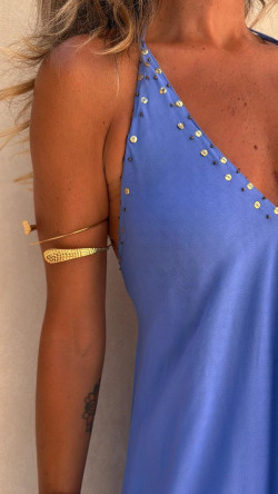 LAREDO azul mediterráneo, vestido largo