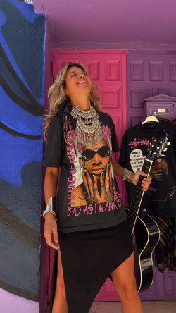 BORIS camiseta negro lavado