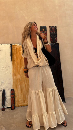 AÑIL hueso, blusa