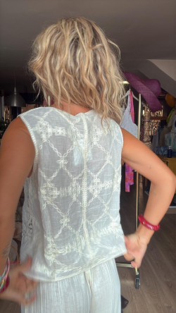 GUSI, Crudo Top Crochet