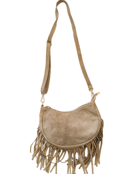 MALU Gris , bolso de ante