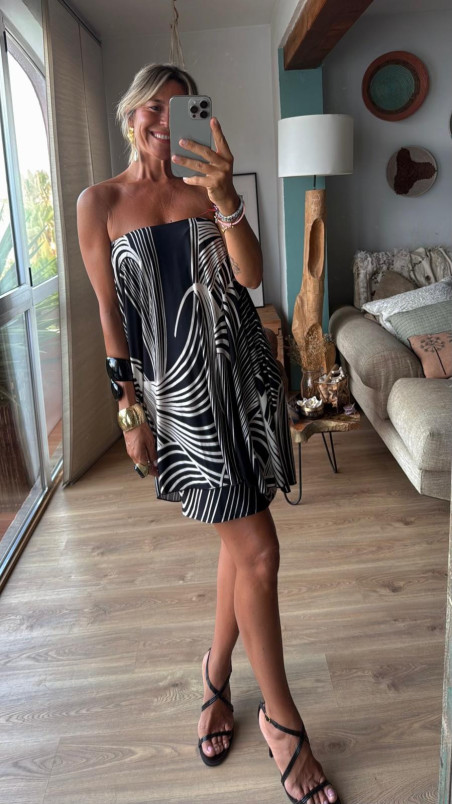 LUJAN, B/N Vestido