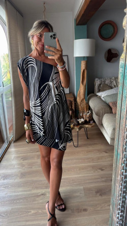 LUJAN, B/N Vestido