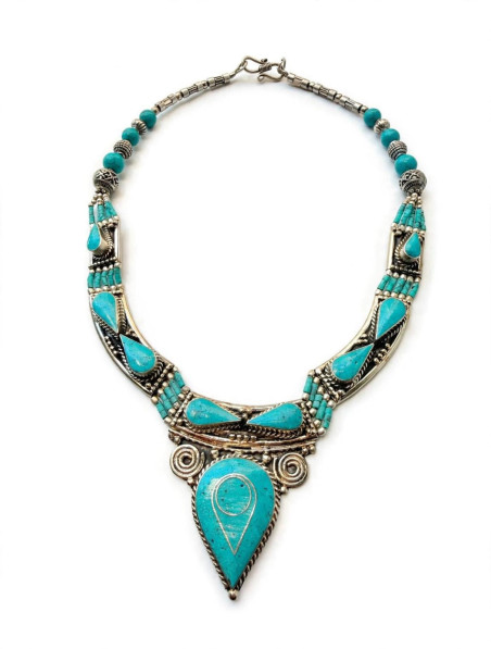 CENTE collar acero plata
