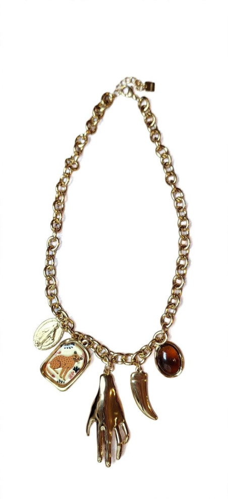 MANO collar dorado