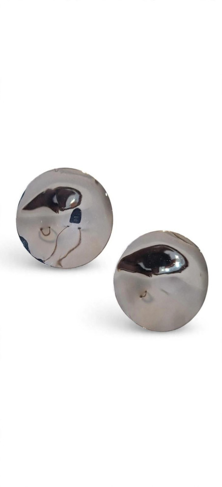DOT plata, pendientes