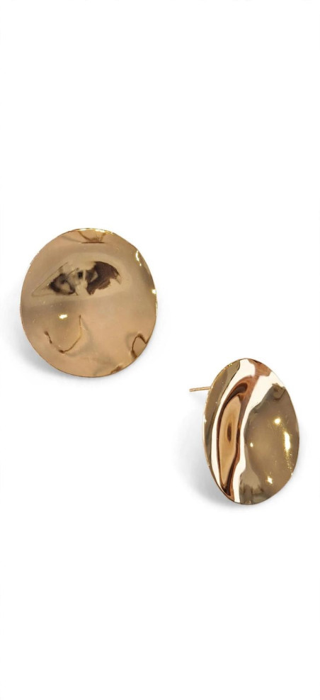 DOT dorado, pendientes