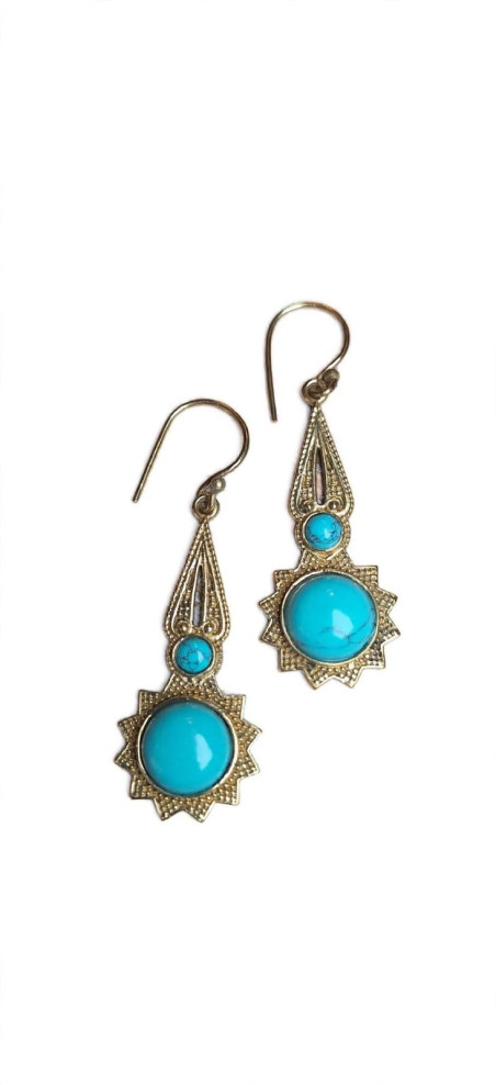 ANA dorados, pendientes